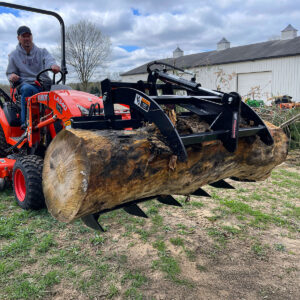 Mini Hydraulic Grapple for Subcompact Tractors (Worksaver SCG-48S on Kubota BX23s)