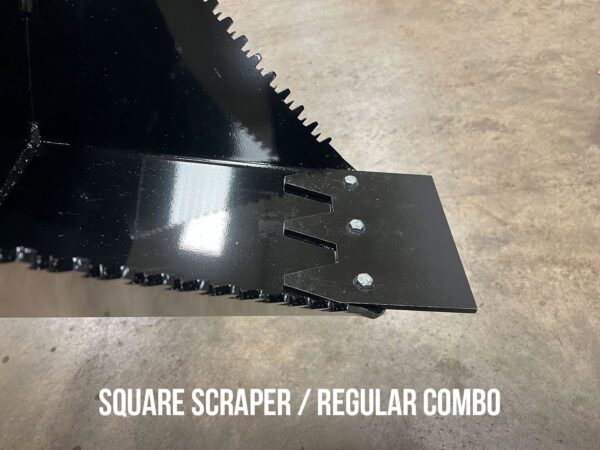 Square Scraper / Regular Combo Digging Edge