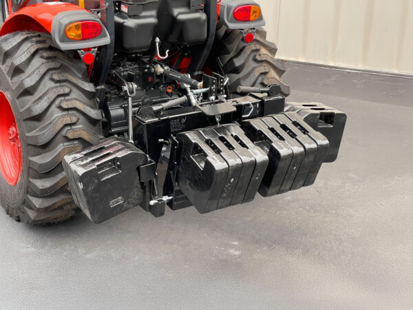 Counterweight Bundle for Tractors (GWT Fast Cat Quick Hitch, VersaBracket, Hitch Hangers, and 14 70 lb Suitcase Weights)