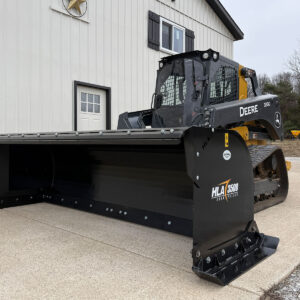 HLA 3500 Snow Pusher with Extra Wide Skid Runner