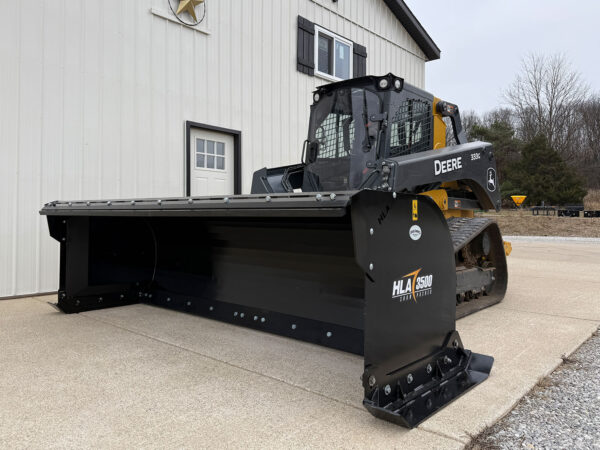 HLA 3500 Snow Pusher with Extra Wide Skid Runner