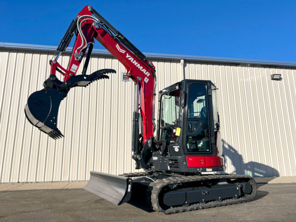 Front Left of Yanmar ViO50 6-A Mini Excavator