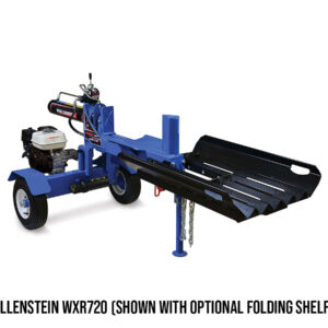Wallenstein WXR720 Log Splitter, Shown with Optional Folding Shelf