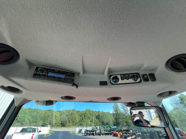 Cab Ceiling Front, Heat and A/C Controls and Radio