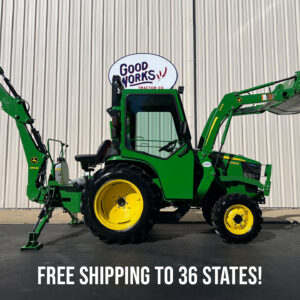 2018 John Deere 3032E TLB with Curtis Cab and Free Shipping