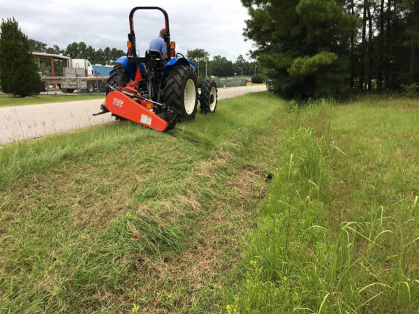 Mowing Roadside Embankment with BEFCO BSB Sickle Bar Mower