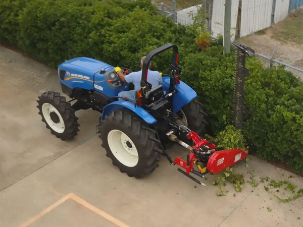 Mowing Hedge Vertically with BEFCO BSB Sickle Bar Mower