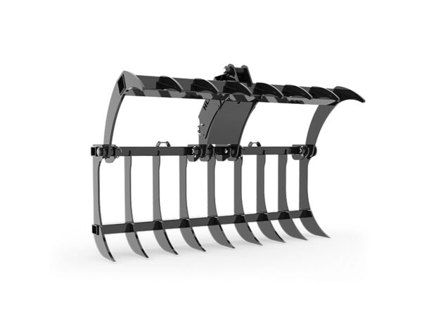 HLA Light Duty Root Rake Grapple, Open