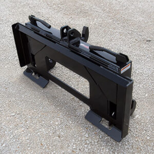 Rear View of Worksaver Skid Steer Quick Attach to 3 Point Quick Hitch Adapter