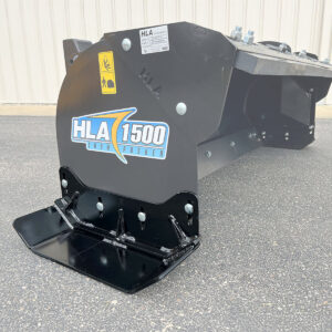 Extra Wide Skid Runners on HLA 1500 Snow Pusher