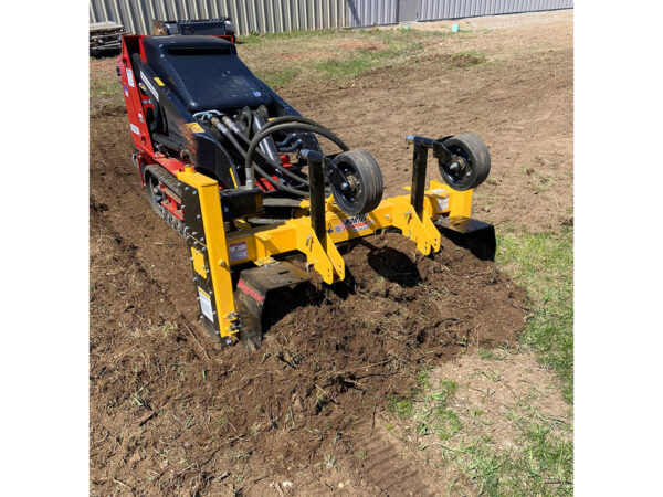 Nortec Raptor Soil Processor on Mini Skid Steer