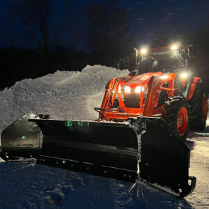 HLA 3230W Snow Wing on Kubota M111 Tractor