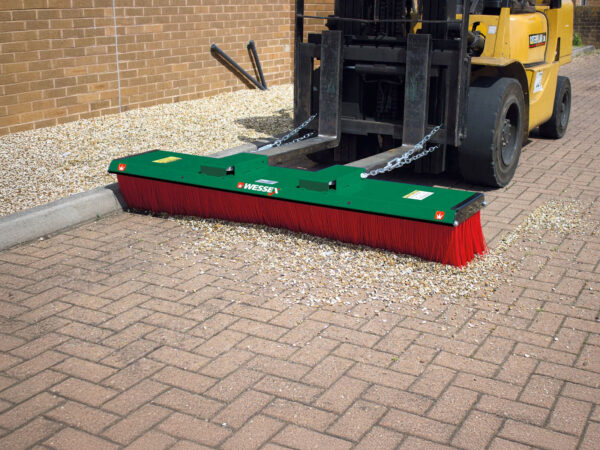 Wessex Broomex BP Pallet Fork Broom on Fork Lift