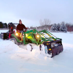 HLA 1500 Snow Pusher Back Drag on John Deere 1025R