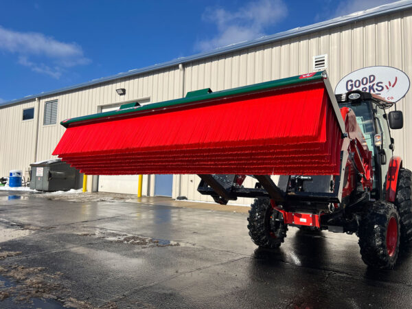 Front View of Broomex BP Fork Lift Brush