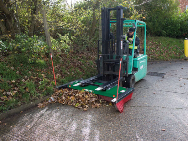 Sweeping Leaves with Broomex BM C-Max