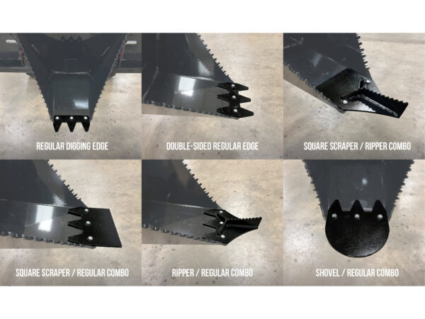 Replaceable Digging Edges for GWT Stump Buckets